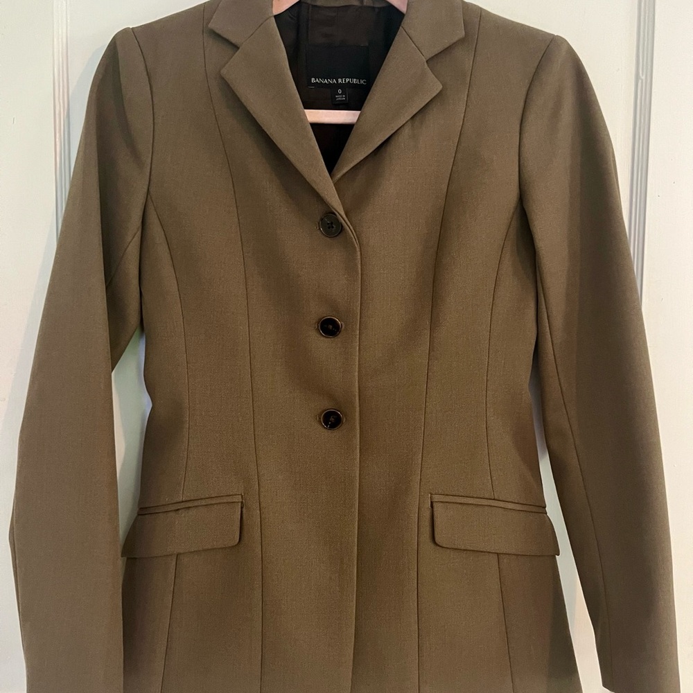 Banana Republic Women's Green Blazer